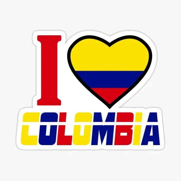 Colombia COL Flag Map Creative Stickers Vinyl Car Bumper Laptop Window Bicycle Bicycle Off-road Racing Helmet Decal Customized