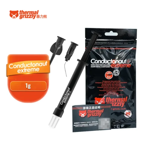Thermal Grizzly Conductonaut (Extreme) Liquid Metal Compound,CPU GPU Heatsink,Ultra High Performance,TG-C-001-R,TG-CE-001-R