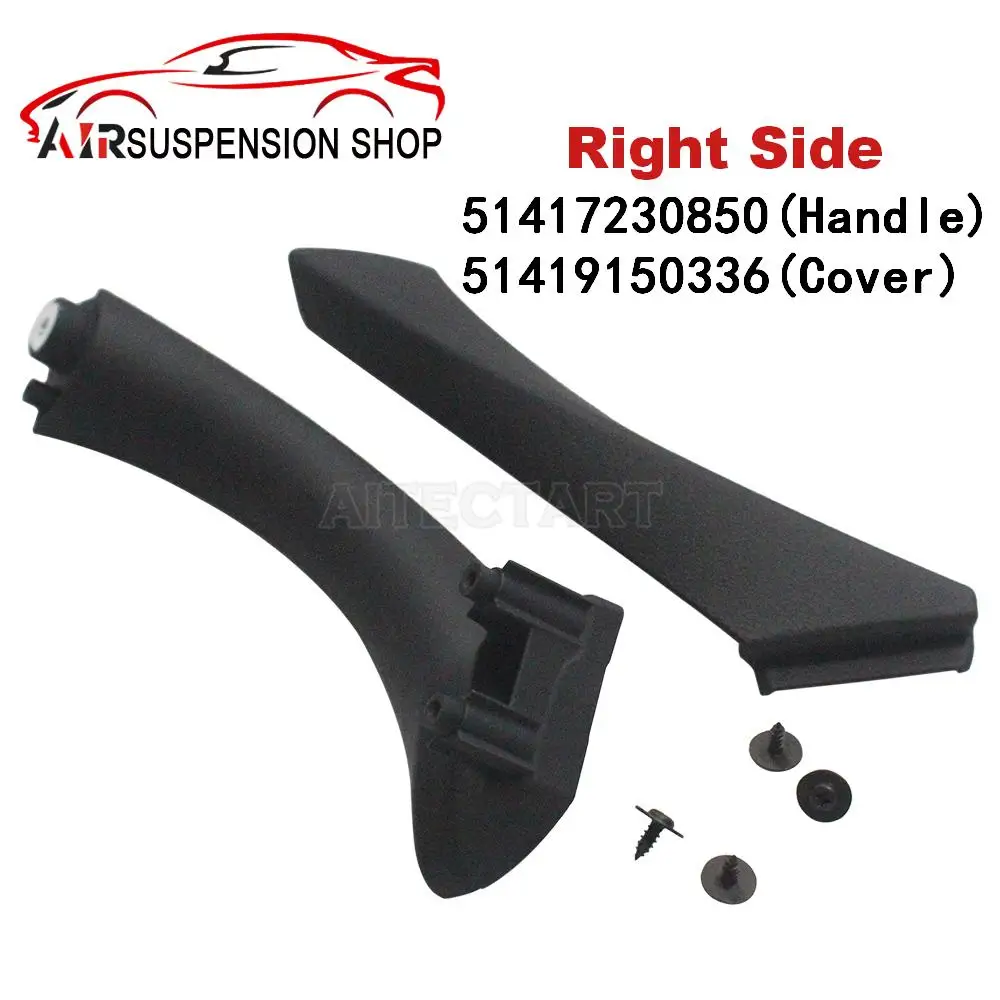 RIGHT SIDE INNER + OUTER DOOR PANEL HANDLE PULL TRIM COVER FOR BMW 3-SERIES E90 320i 328i E91 OEM 51417230850 51419150336 NEW