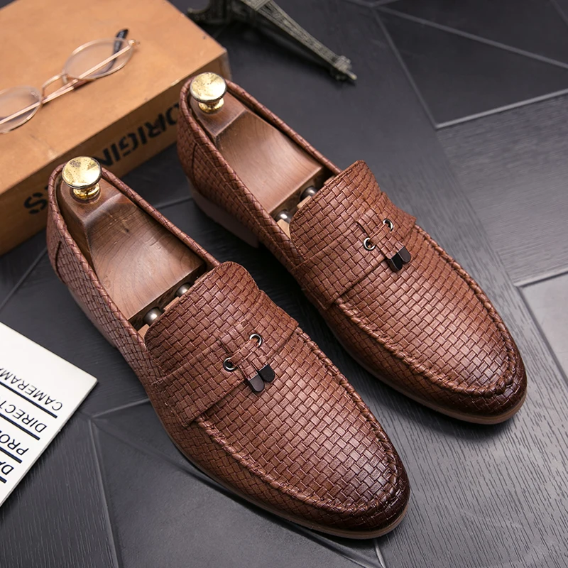 

High Quality Leather Men Loafers Breathable Men's Casual Driving Oxfords Shoes Flats shoes Moccasins comfortable Shoes Big Size