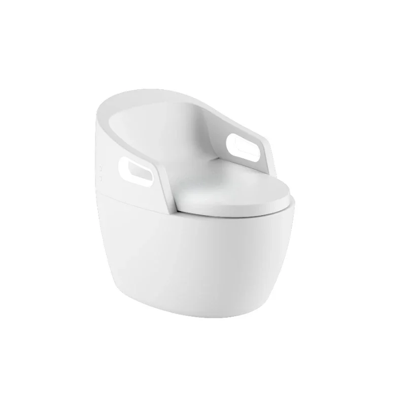 

High-end modern white ceramic intelligent induction bathroom