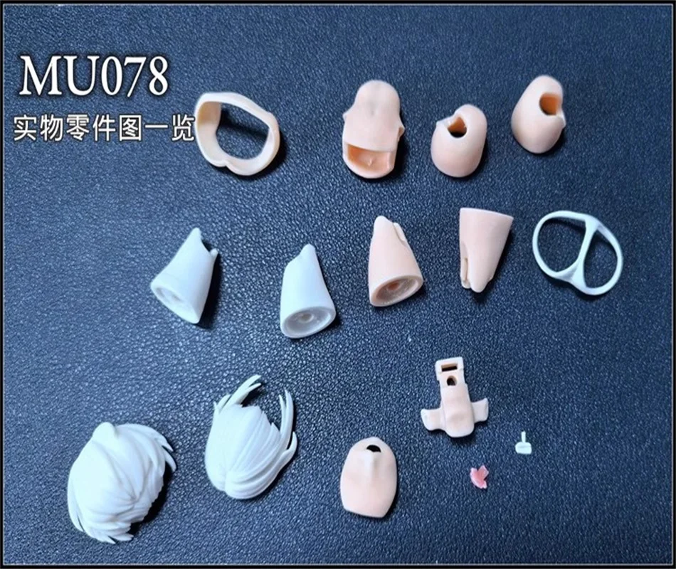 SH STUDIO MU078 1/12 Soldier Machine Goddess Device Face Hair Fattish Body Accessories Resin GK Monomer Modified Model In Stock