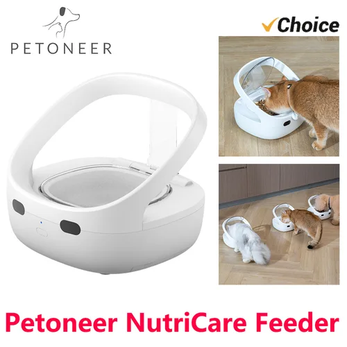 Nuevo comedero Petoneer NutriCare a medida para hogares multimascotas, comedero para mascotas, comedero para gatos y perros con aplicación