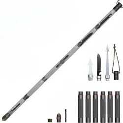 Multifunction Aluminium Alloy Walking Sticks Outdoor Camping Professional Mountain Climbing Walking Sticks Collapsible Assembled