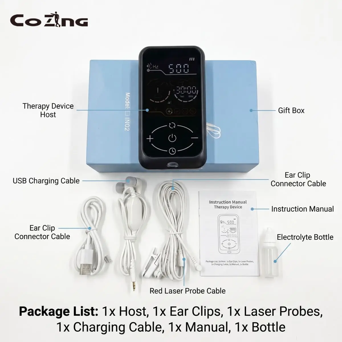 For Stress Induced Anxiety Depression Insomnia Care, Professional Grade Vagus Nerve Stimulator Ear Clip Non Invasive Device