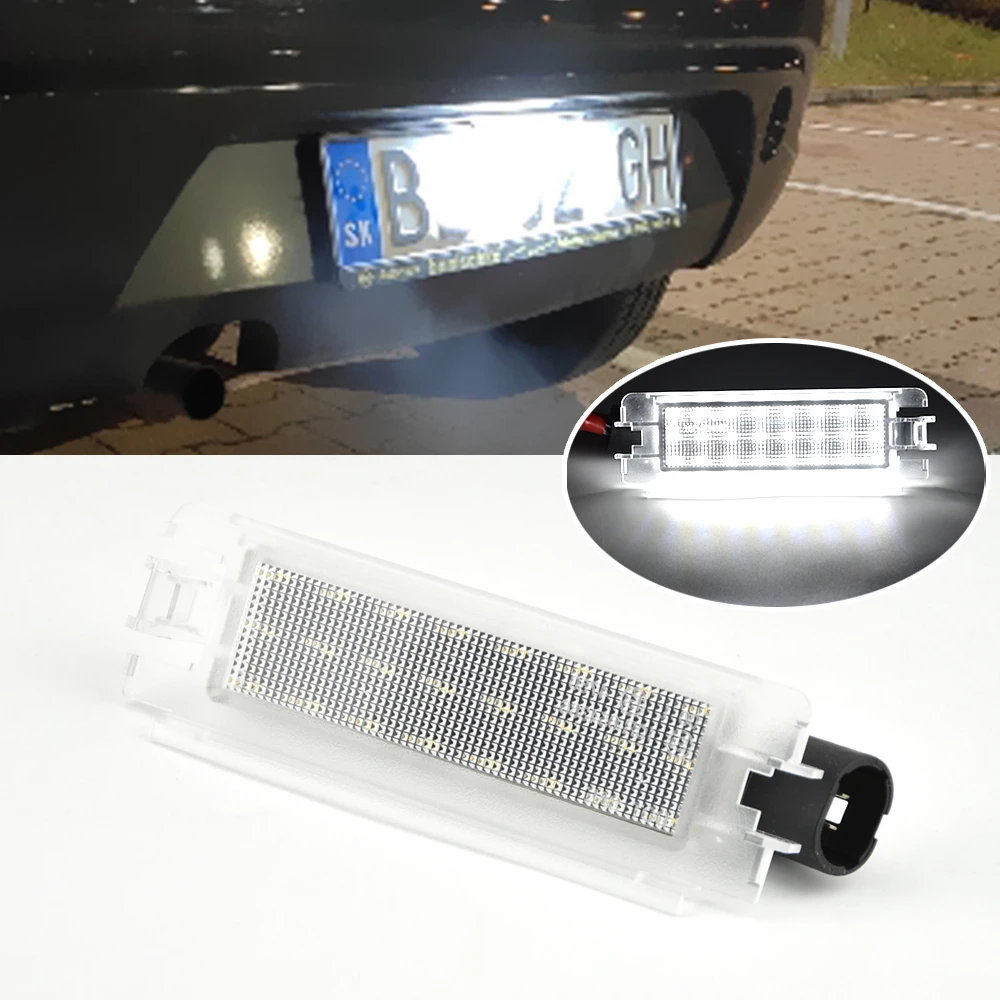 

High Brightness White LED License Plate Light Number Plate Lamp For Dacia Sandero I 2008-2012 Logan I 2004-2012