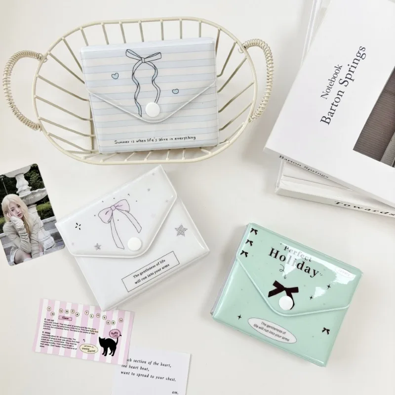 2024 Ins Ballet Bow Hit Practical Envelope Card Pack A Palleted Card Book Small Card Storage Book Polaroid Photo Album
