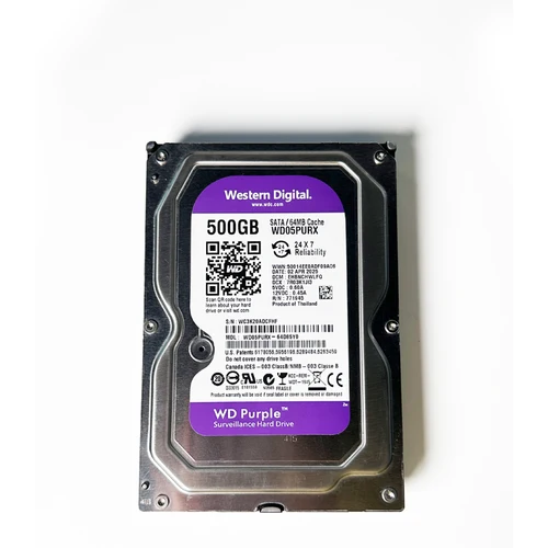 Imagen 2 del producto Disco duro interno Western Digital WD Purple Surveillance de 500 GB - SATA 6 Gb/s, 16 MB de caché, 3.5"" 500GB-WD05PURX fiable