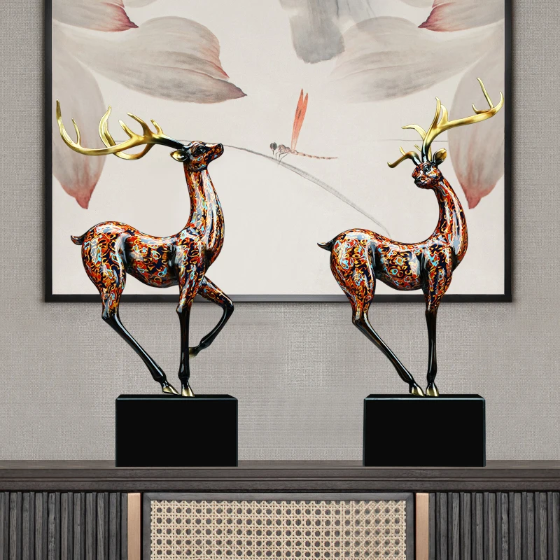 Ornamento de veado de cobre