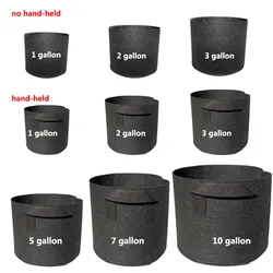 1-30 Gallon Plant Grow Bags Garden Tools Fabric Pot Jardim Home Gardening Flowers Plant Growing Grow D2
