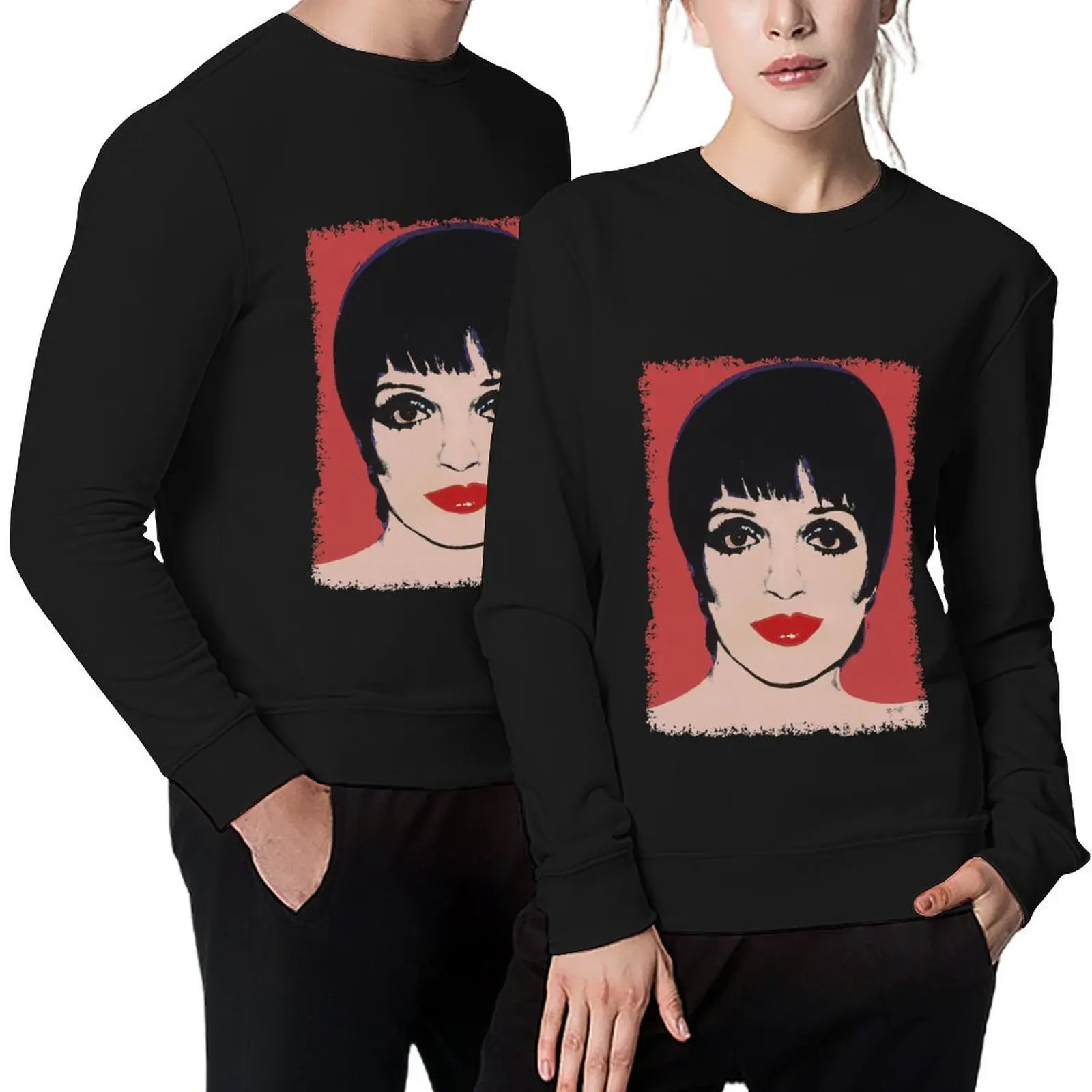 

Liza Minnelli Portrail Pullover autumn men clothes tracksuits sweatshirts men