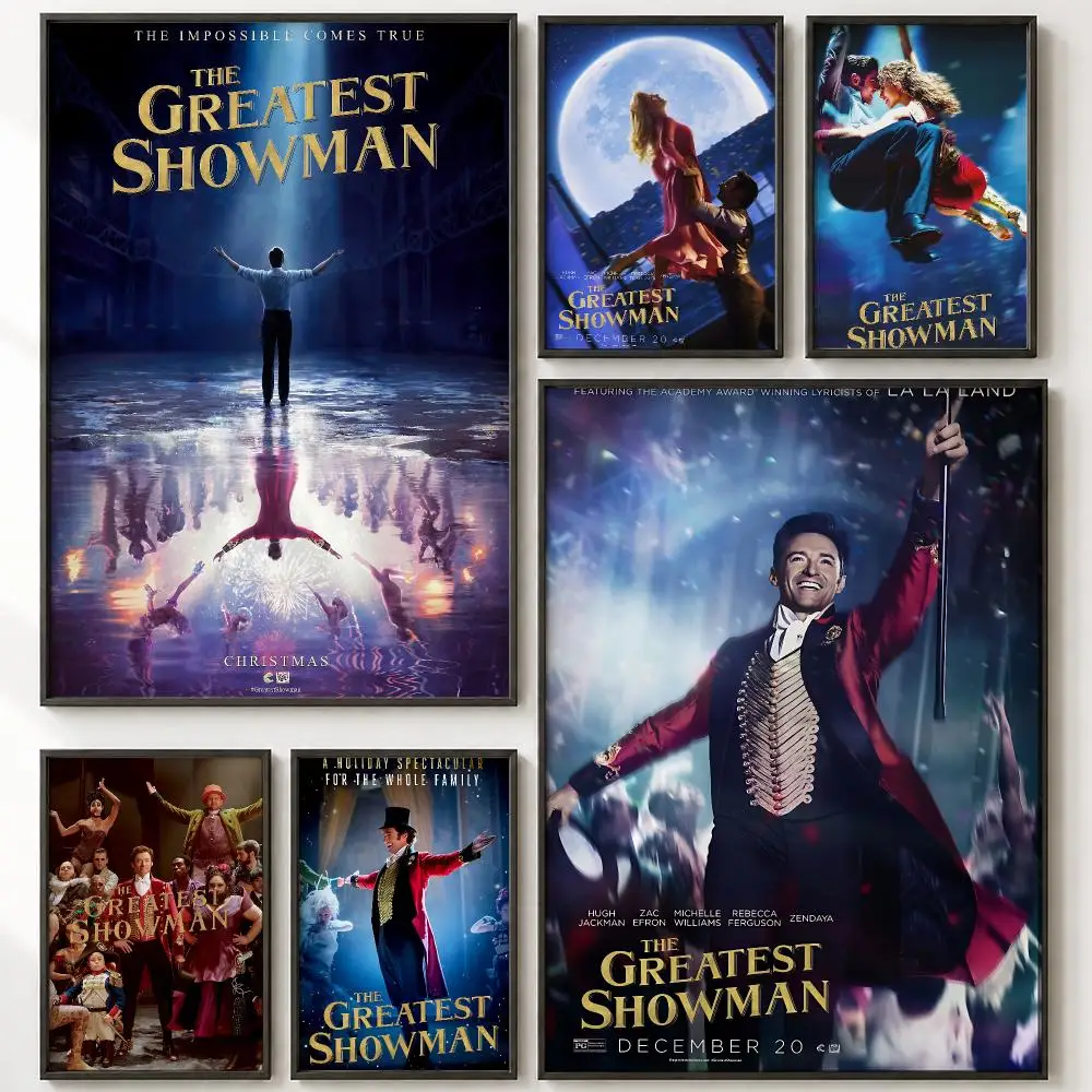 Sharp Entertainment T-The Greatest ShowmanS Poster Vintage Retro Anime Poster Stickers Peel and Stick Wall Art Home Decor