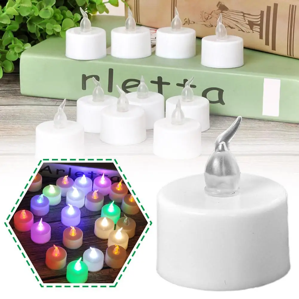 Electronic Tea Wax Electronic Candle Light Led Simulation Candle For Wedding Home Christmas Decors Birthday Party N5h0