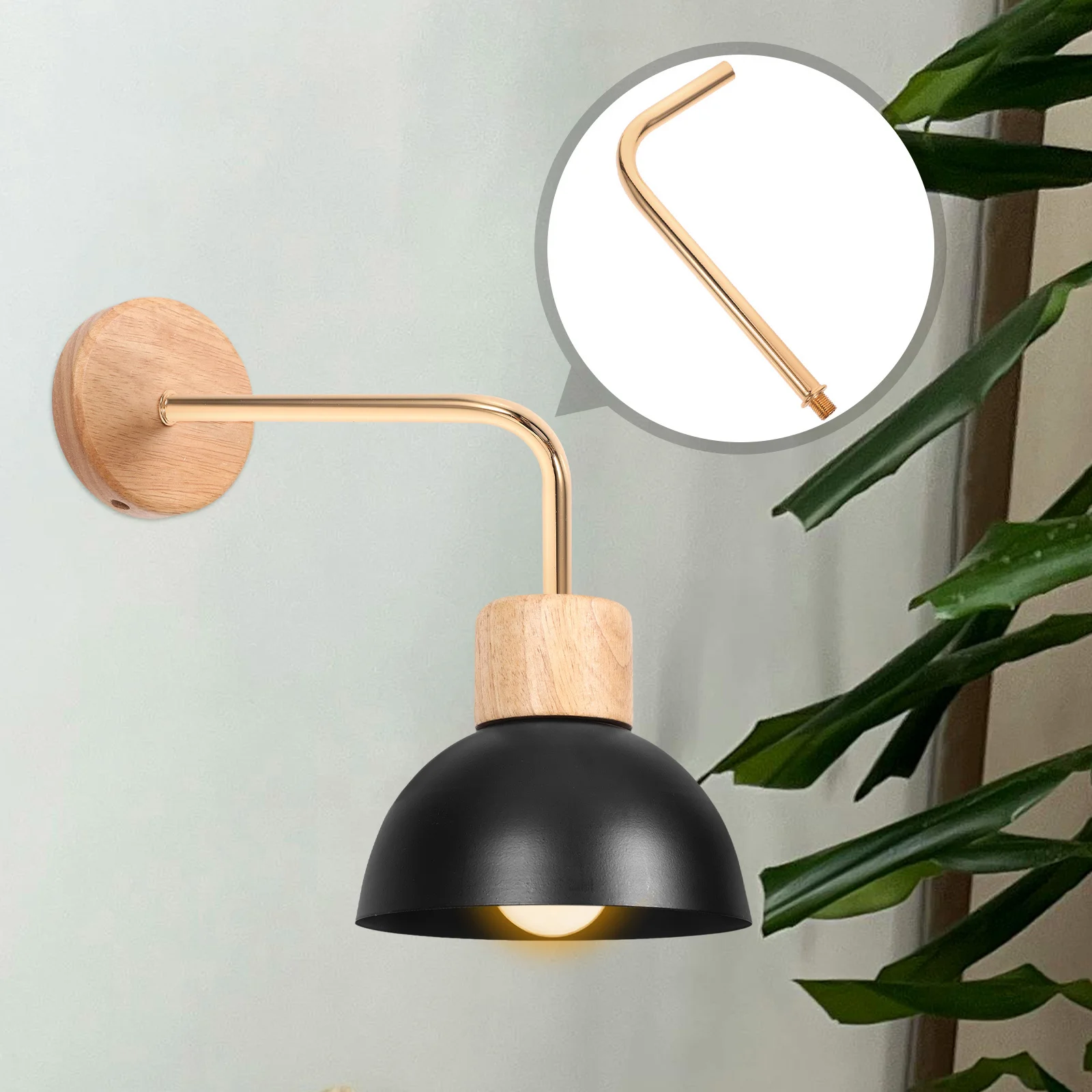 

Curved Pipe Wall Metal Lamp Rod Diy Lamp Kit For Table Lamps Lighting Fixture Stem Pendant Light Extension Downrod