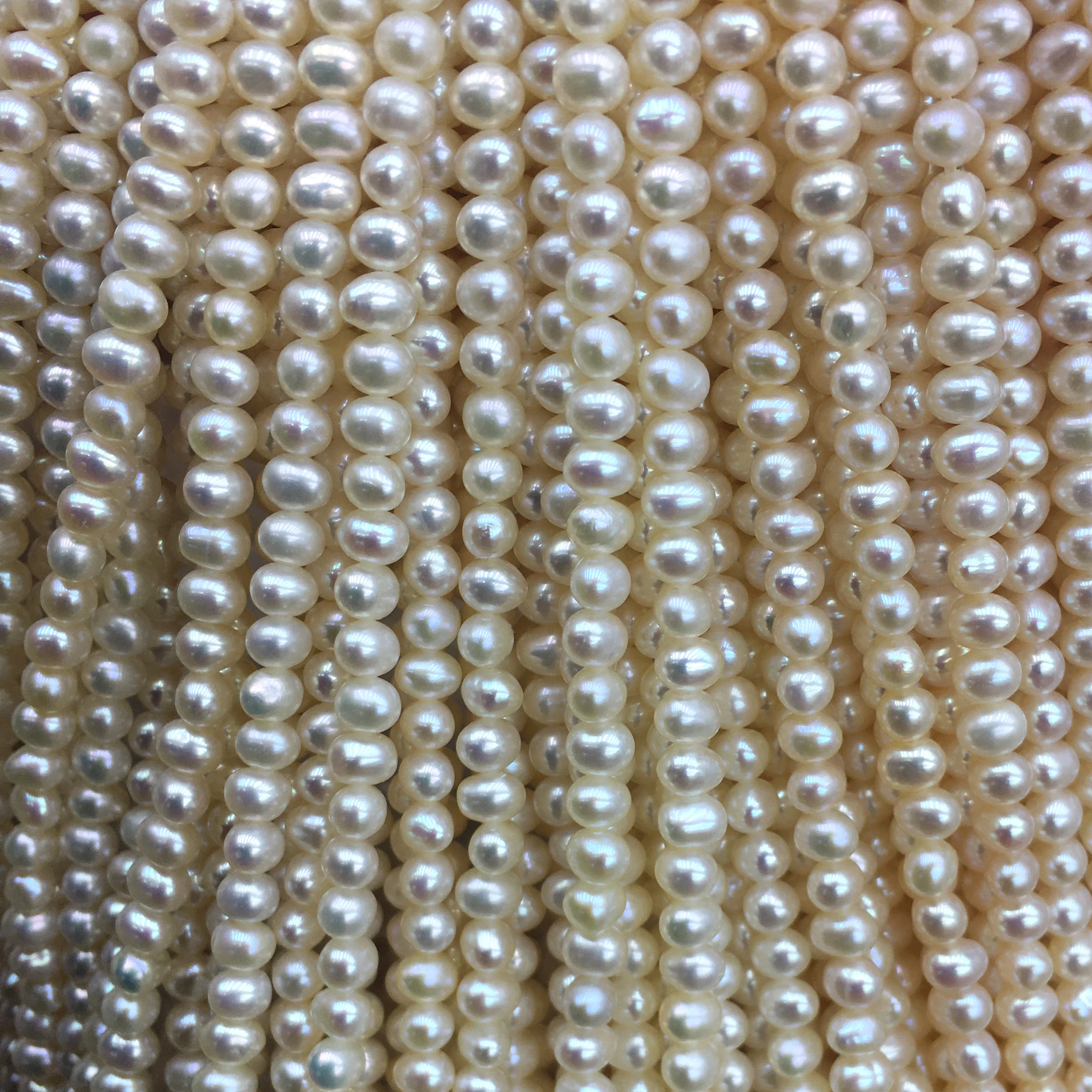 

High Quality Natural Loose Pearl 4-5mm Small Size Round Pearl Strand