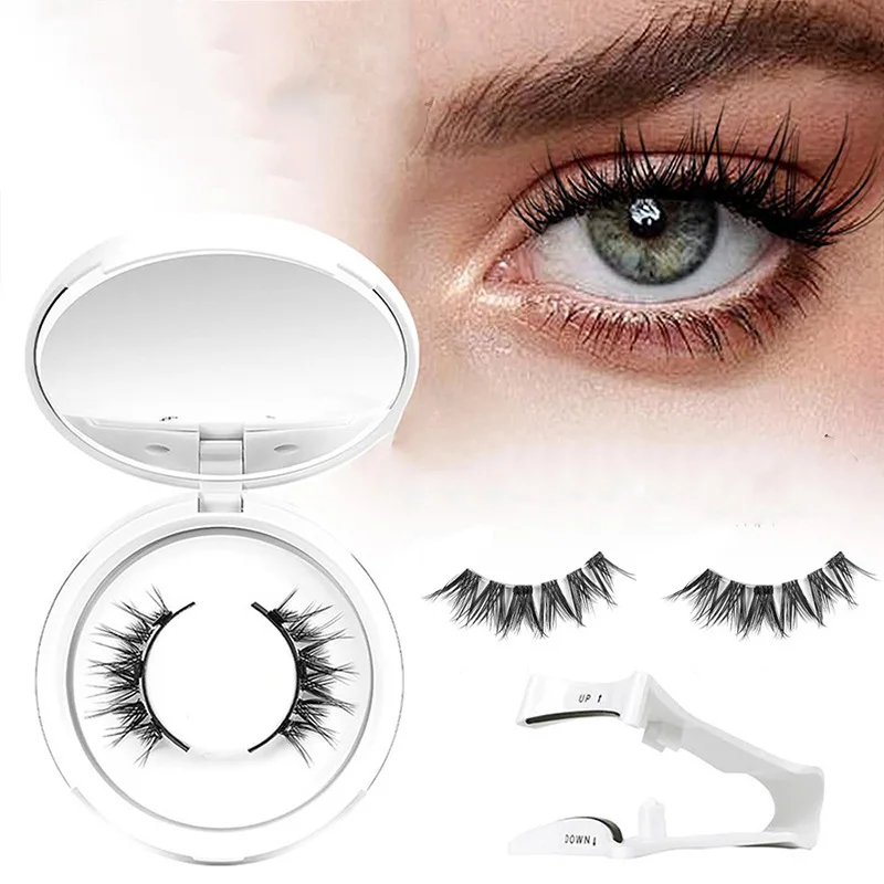 Reusable Magnetic False Eyelash Set - Natural 3D Mink Lashes Easy To Apply & Wear Thick and Slender False Eyelashes