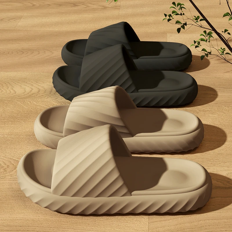 Men's Household Slippers Breathable Quick-drying Non-slip Soft Comfortable Men's and Women's Flat Sandals Casual All-match image 6