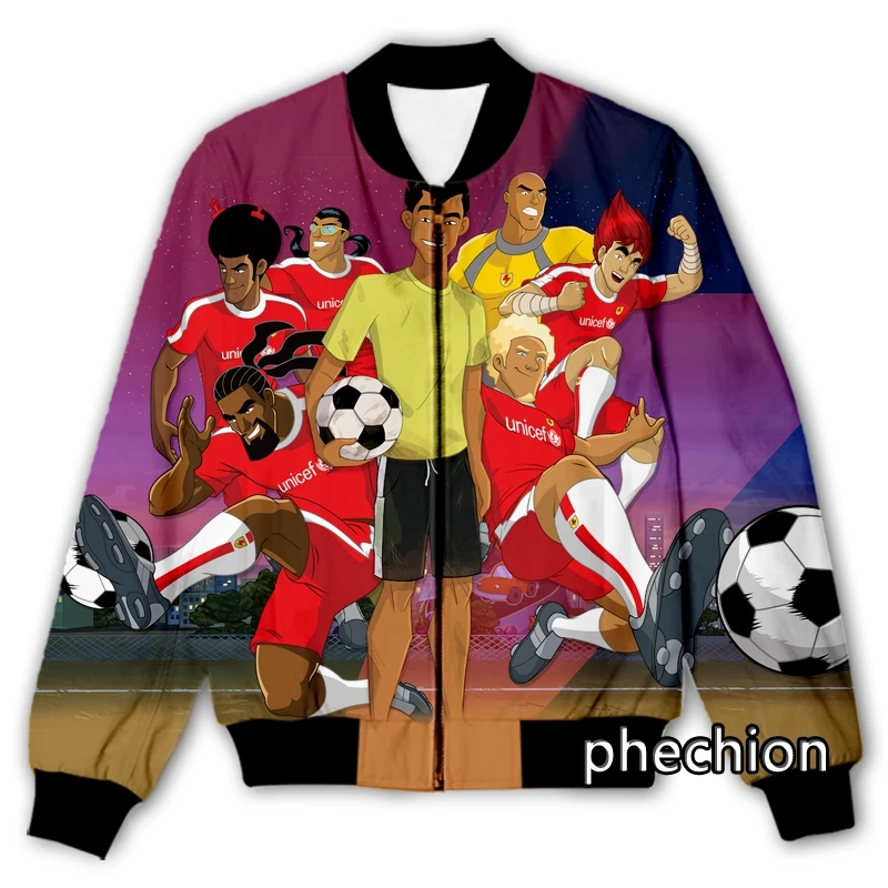 phechion New Men/Women Supa Strikas 3D Print Casual Jacket Fashion Streetwear Men Loose Sporting Jacket & Coat Q37