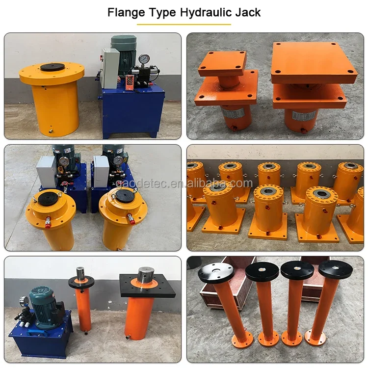 200ton 300ton 500ton 630ton flange type hydraulic jack Double Acting hydraulic cylinder