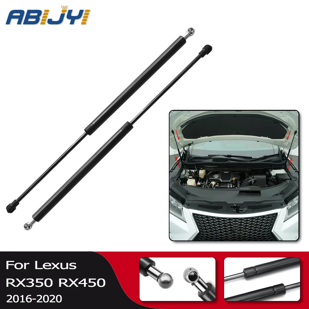 2pcs For Lexus RX350 RX450hL 2016 2017 2018 2019 2020 Front Hood Gas Spring Struts Bonnet Lift Supports Shocks Car Accessories
