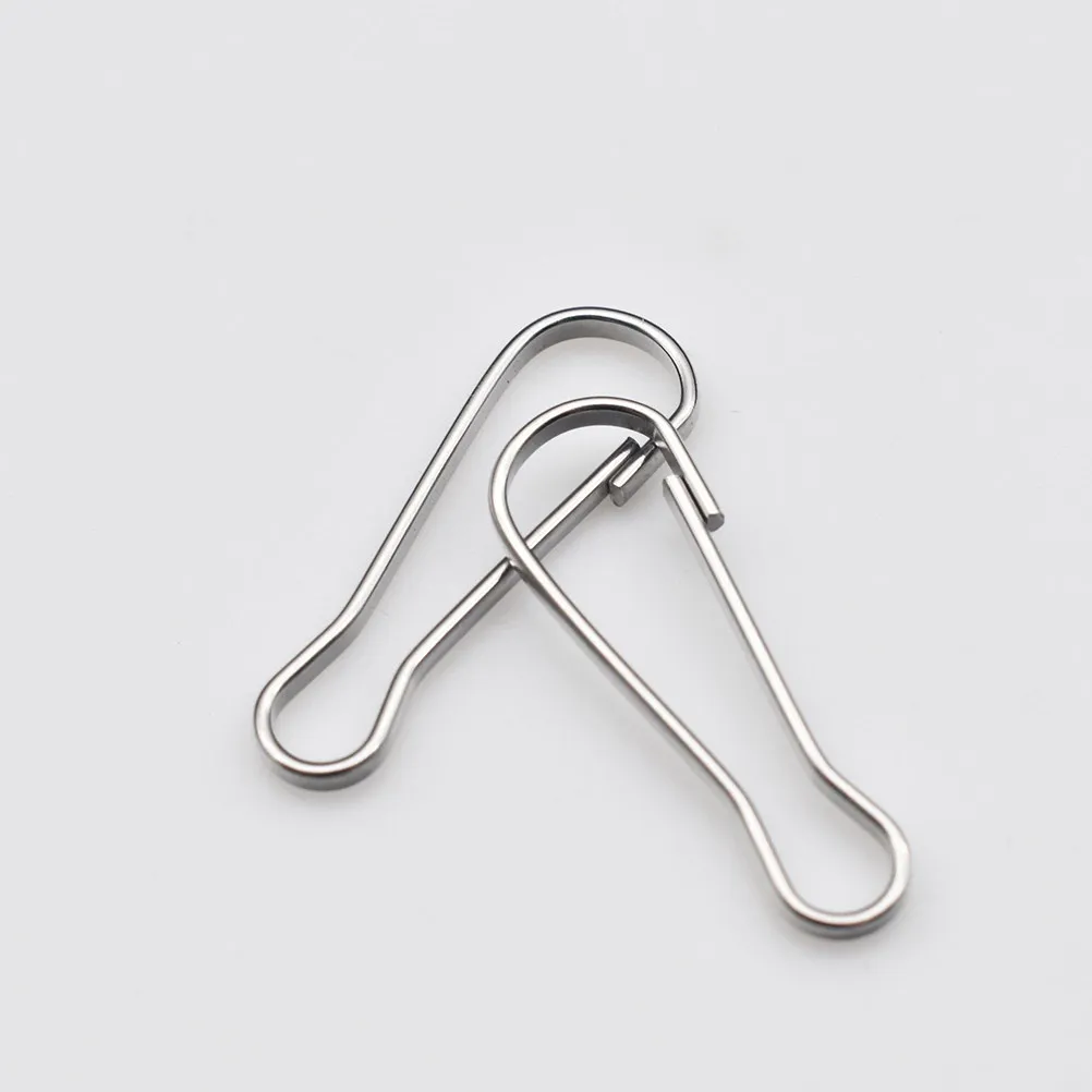 15 Ganchos Metálicos de 50 mm para Banderas, Clips de Acero Inoxidable Resistentes a la Corrosión para Montaje de Banderas en Exteriores, Seguridad para Cuerdas de Banderas