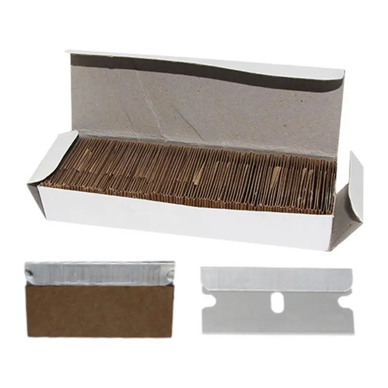 Sticker Cleaning Scraper 100 Pieces Glass Glue Remover Tool Multifunctional Adhesive Cleaning Cutters For Labels Ceramics