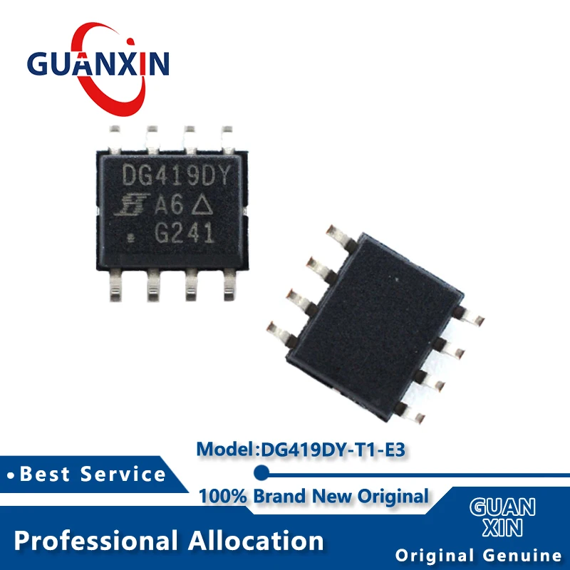 

100% New DG419DY-T1-E3 DG419DY-T1 DG419DY-E3 Marking DG419DY SOIC-8 DG419