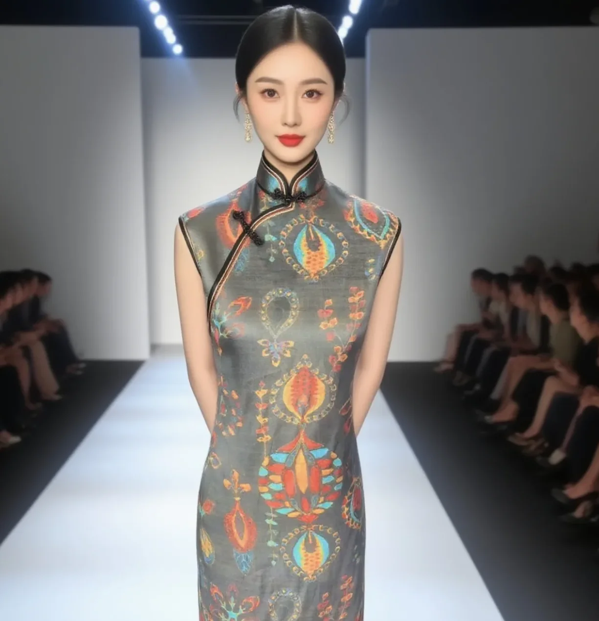 

50X140cm High-quality natural ramie printing, suitable for summer clothing and Diy hand sewing,by the meter fabric for dresses,