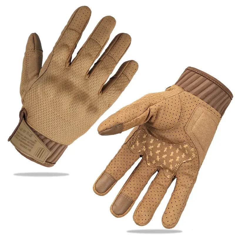 

Men Tactical Gloves Airsoft Shooting Full Finger Gloves Hiking Hunting Anti-Skid Protective Camo Touch Screen Mittens