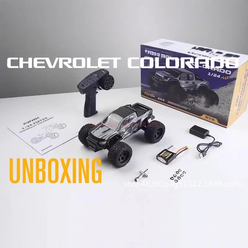 FMS FMT24 1/24 Colorado RC Car 4WD Climbing Off-Road Simulation RTR 2.4GHz RC Electric Remote Control Model Car Toy Boys Giftsts