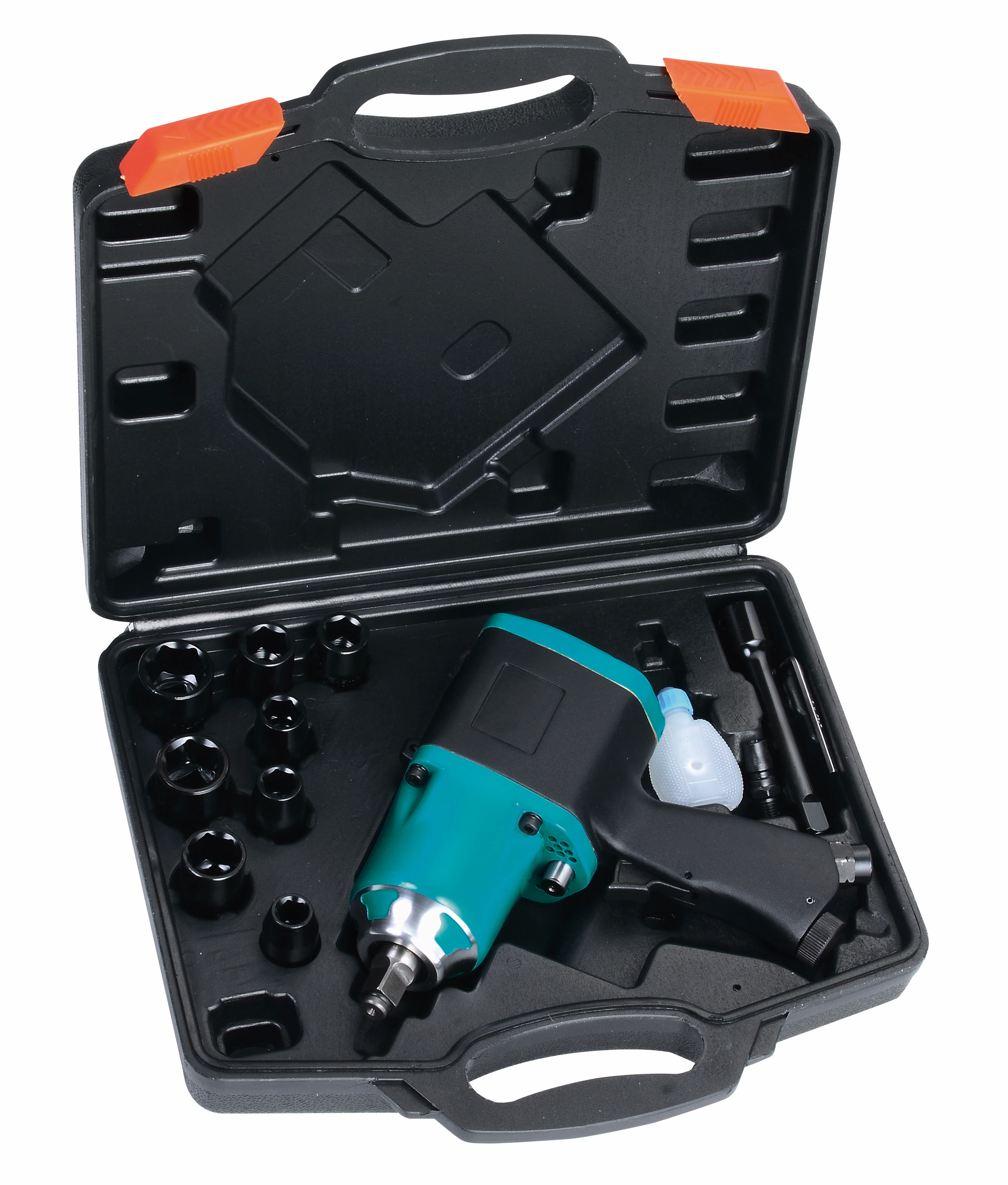 TY53400K Kit de clé à chocs pneumatique 13 pièces Excellent rapport qualité-prix, un couple suffisant pour vos besoins en réparation d'installations industrielles