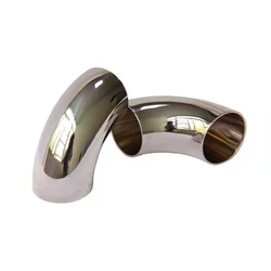 1pcs304 stainless steel elbow 90 degree Angle elbow 1.5mm thick 51m 60mm 63mm 76mm sanitary butt welding automobile exhaust pipe