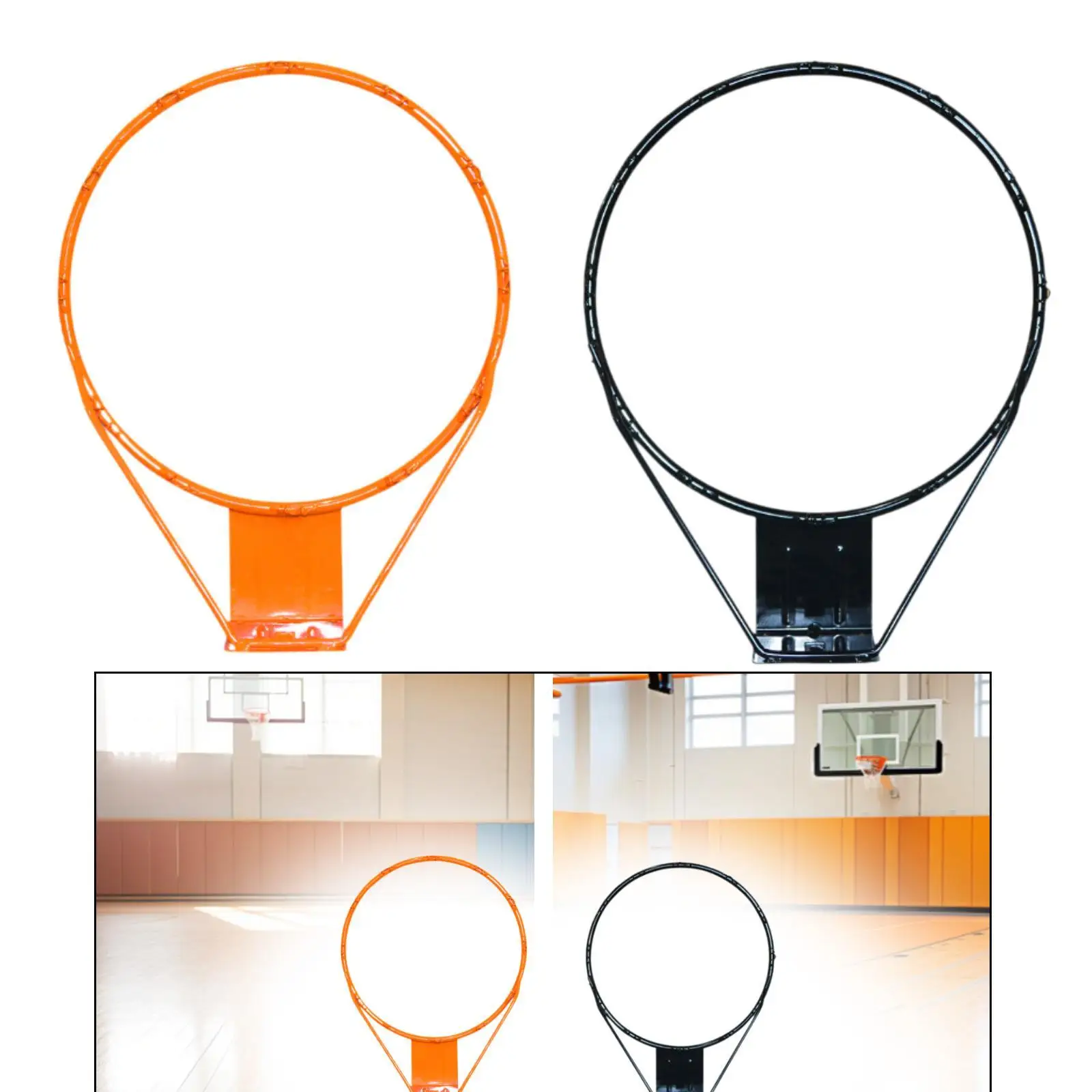 

Basketball Rim Repair Tools Standard Wall Mounted Heavy Duty Replacement Basketball Hoop for Lawn Traveling Outdoor Home Yard
