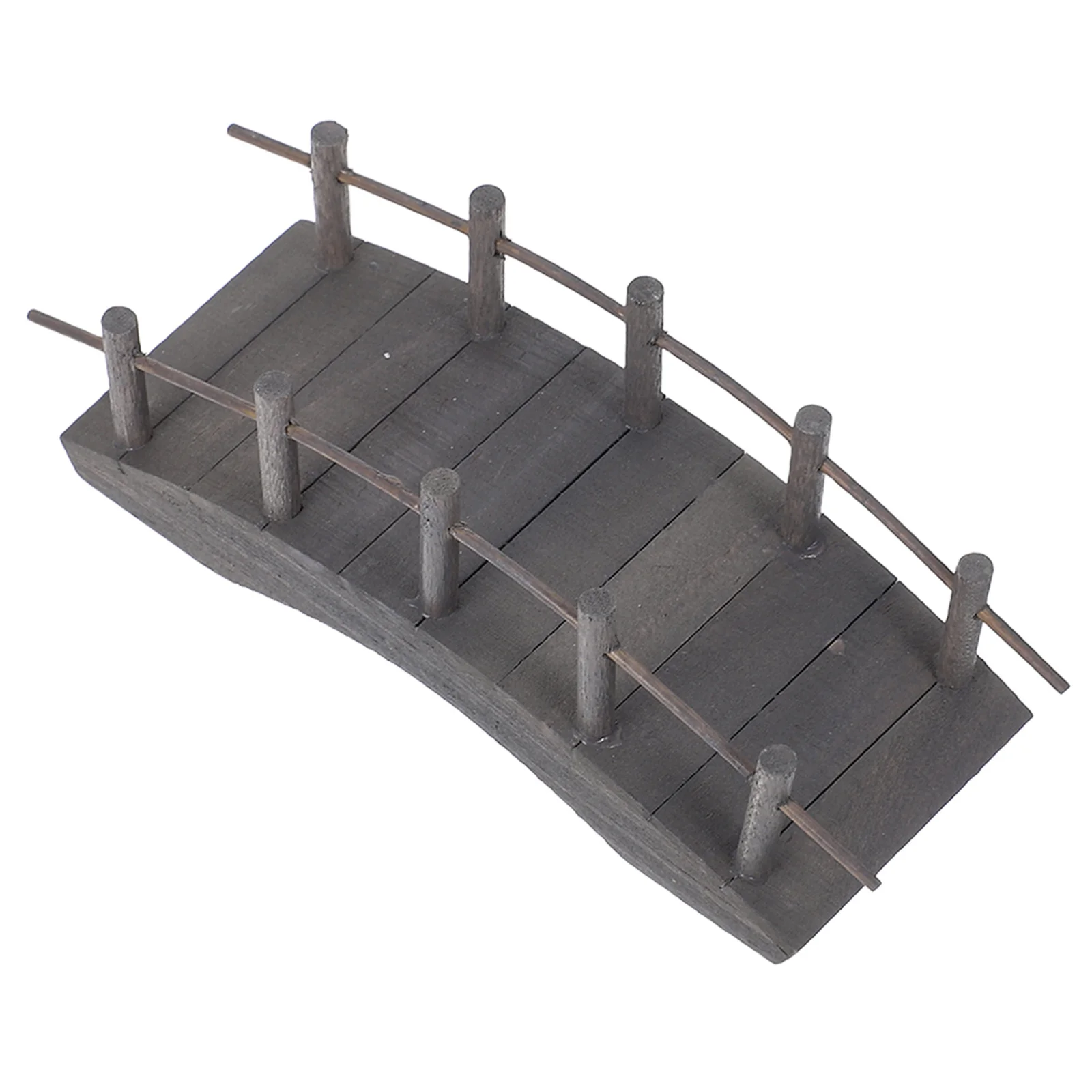 

Miniature Arch Bridge Vintage Wooden Footbridge for Outdoor Bonsai Dollhouse Fairy Garden Micro Landscape Supplies