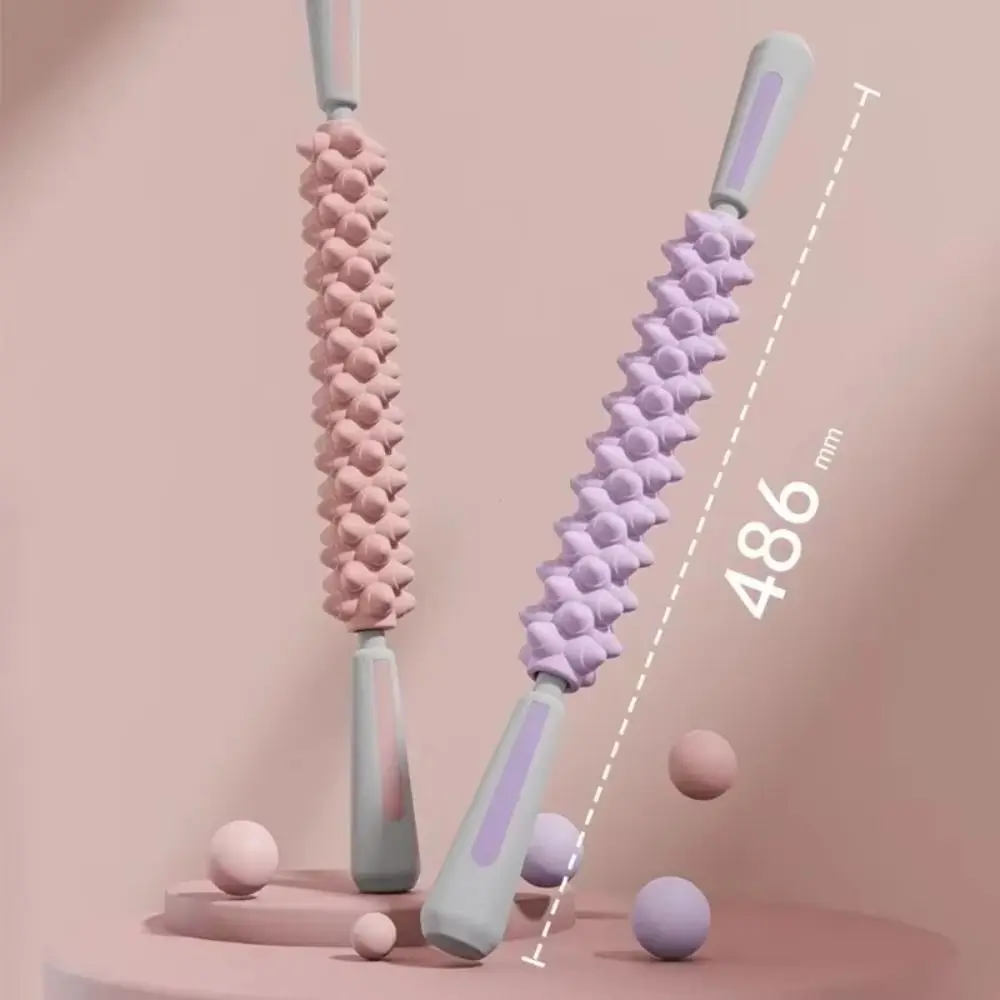 

Массажная палочка для йоги в форме волчьих зубов, многофункциональный валик для фасции, портативный пластиковый ролик для мышц