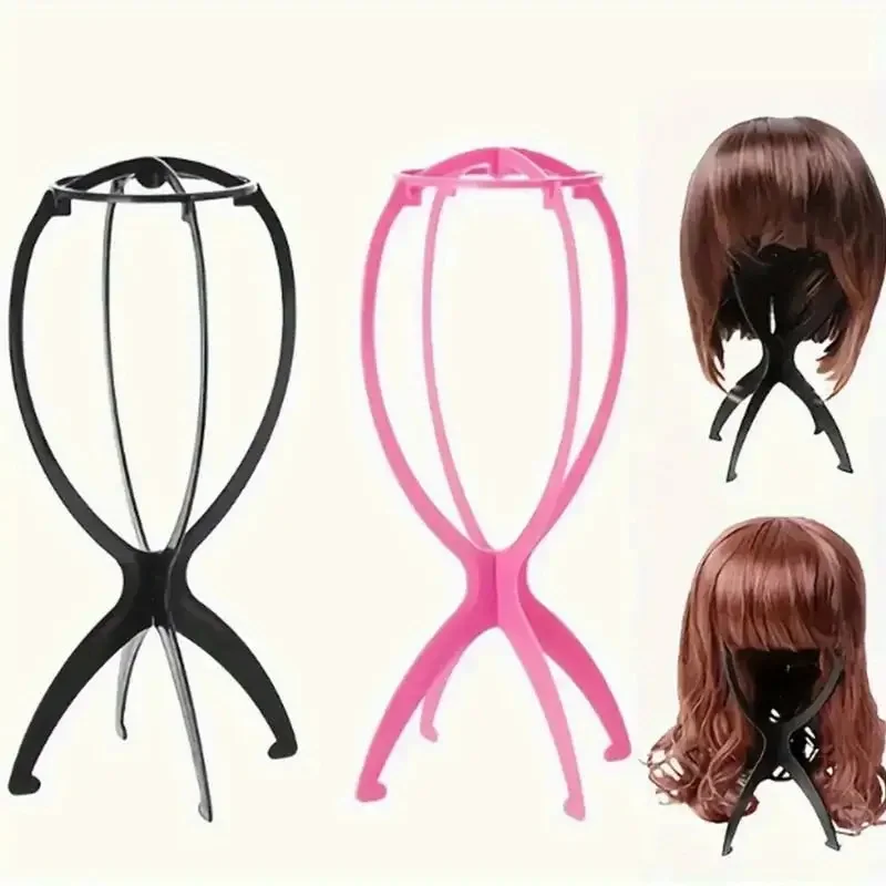 

складная подставка для парика, пластиковый регулируемый портативный держатель для шляпы, прочный манекен, пластик для головы-пустышки