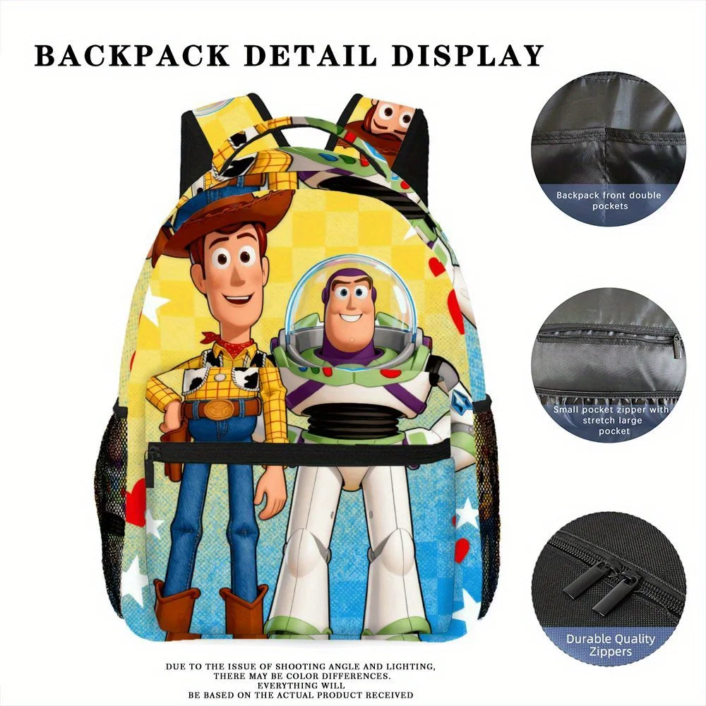 

1pc Woody and Lightyear Cartoon Pattern, Fashion Backpack Breathable and Durable Fresh Fashion Design A Pack of Multi-purpose