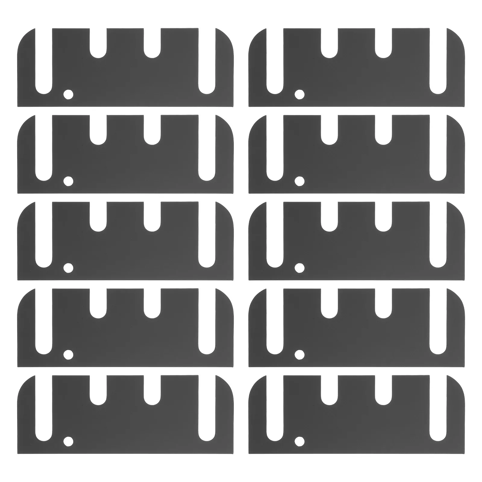 10Pcs Door Hinge Shim Stainless Steel Buffer Pads Hinge Spacer for Cabinet Interior Door Repair Replacement Parts Noise