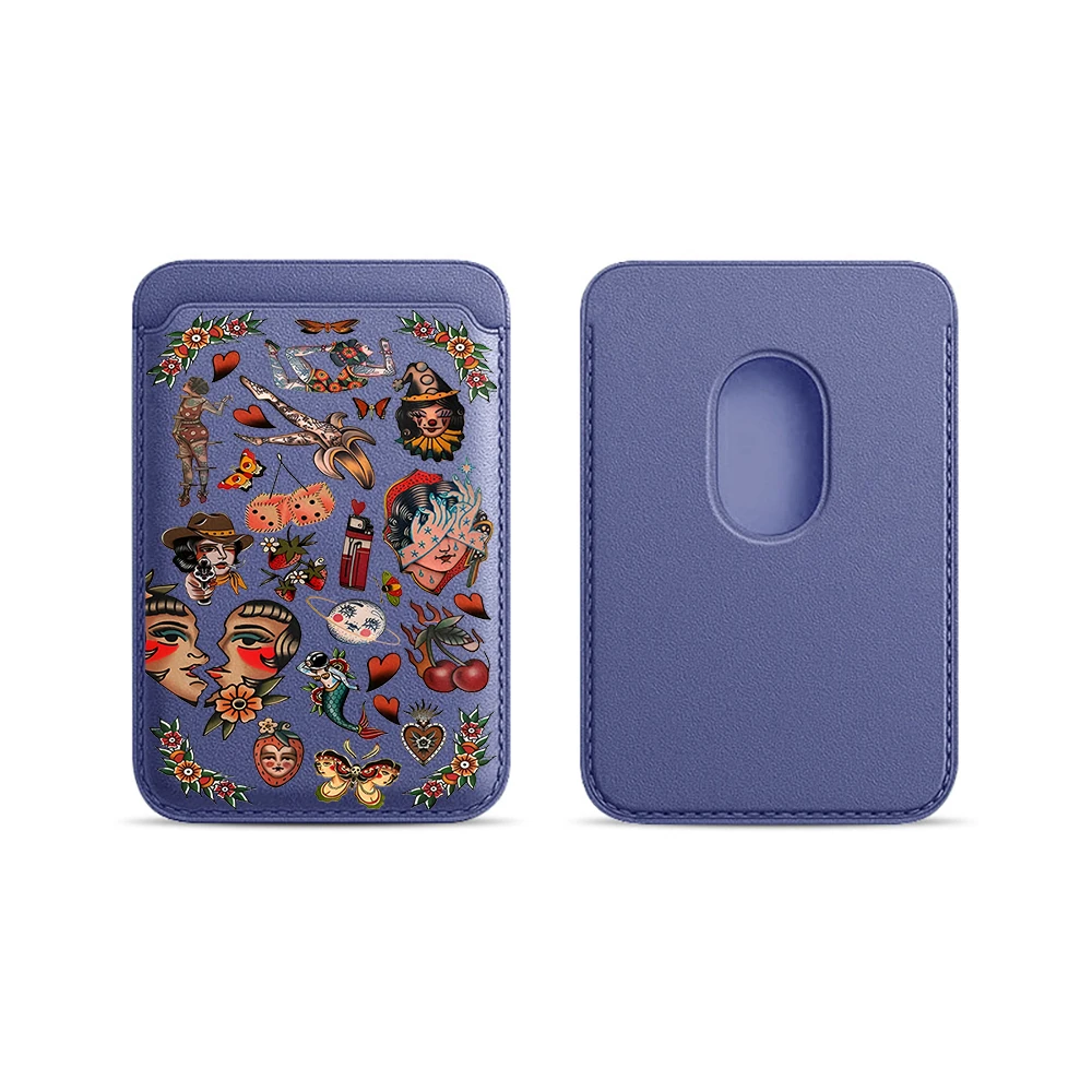 Retro Cowgirl INS Leder-Kartenetui Handyhülle Kartenhalter Geeignet für alle iPhone-Hüllen Magsafe Magnetische Karten-Handy-Rückentasche – Detail 20