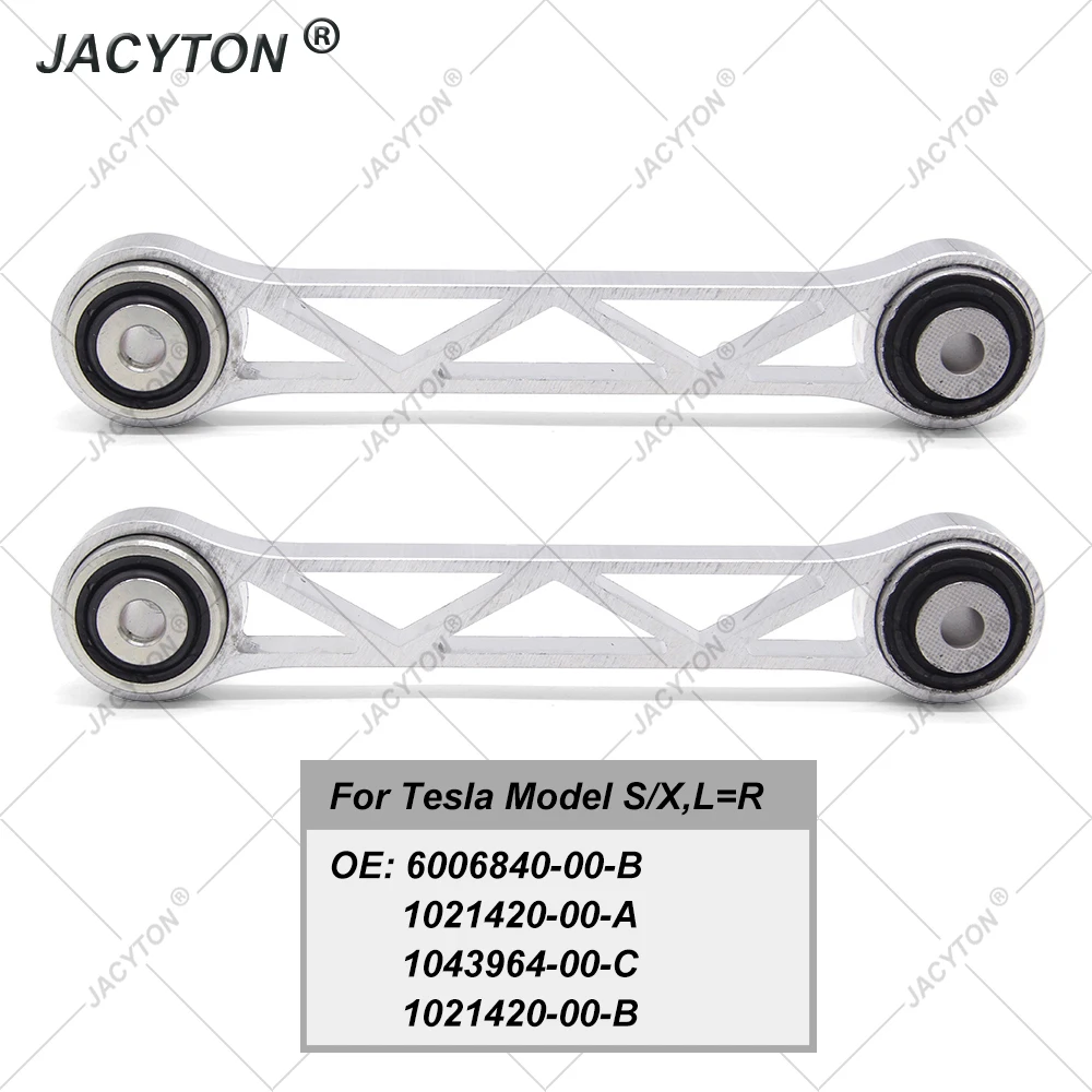 JACYTON Pair Rear Upper Suspension Control Arm Tie Rod For Tesla Model S X 5YJS 5YJX 6006840-00-B 1021420-00-A 1043964-00-C