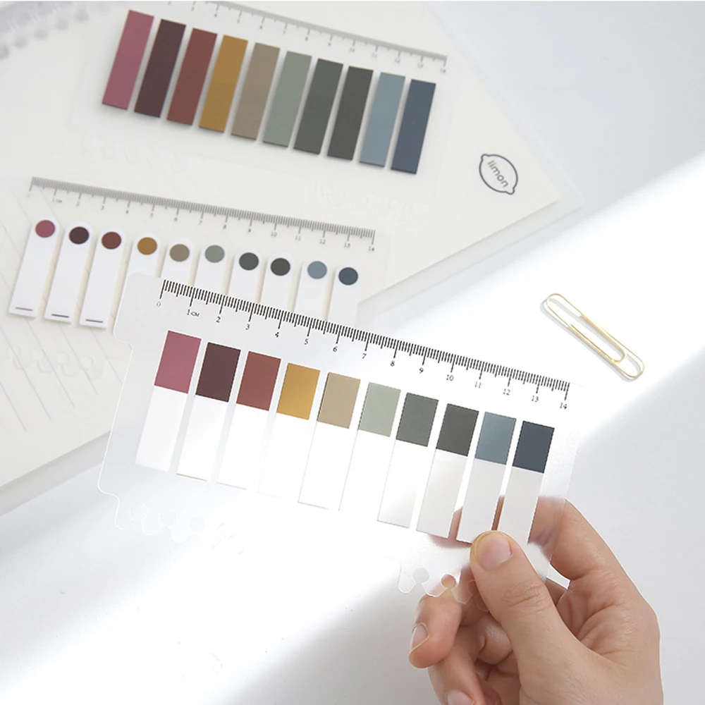 Stationery Student Planner Stickers Sticky Notes Bookmark Self Adhesive Page Markers Paper Flags Tabs Memo Pad Stickers Index