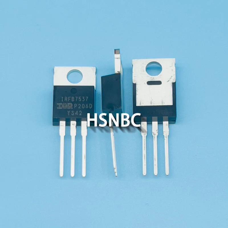 Transistor de potencia de Canal N, accesorio Original y importado, IRFB7537PBF, IRFB7537, FB7537, TO-220, 60V, 173A, MOSFET, 10 unidades por lote,