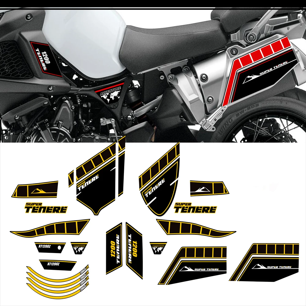Trunk Luggage Tank Pad Protection Stickers XT 1200 Z WORLD CROSSER Kit For YAMAHA SUPER TENERE XT1200Z 2010 2011 2012 2013