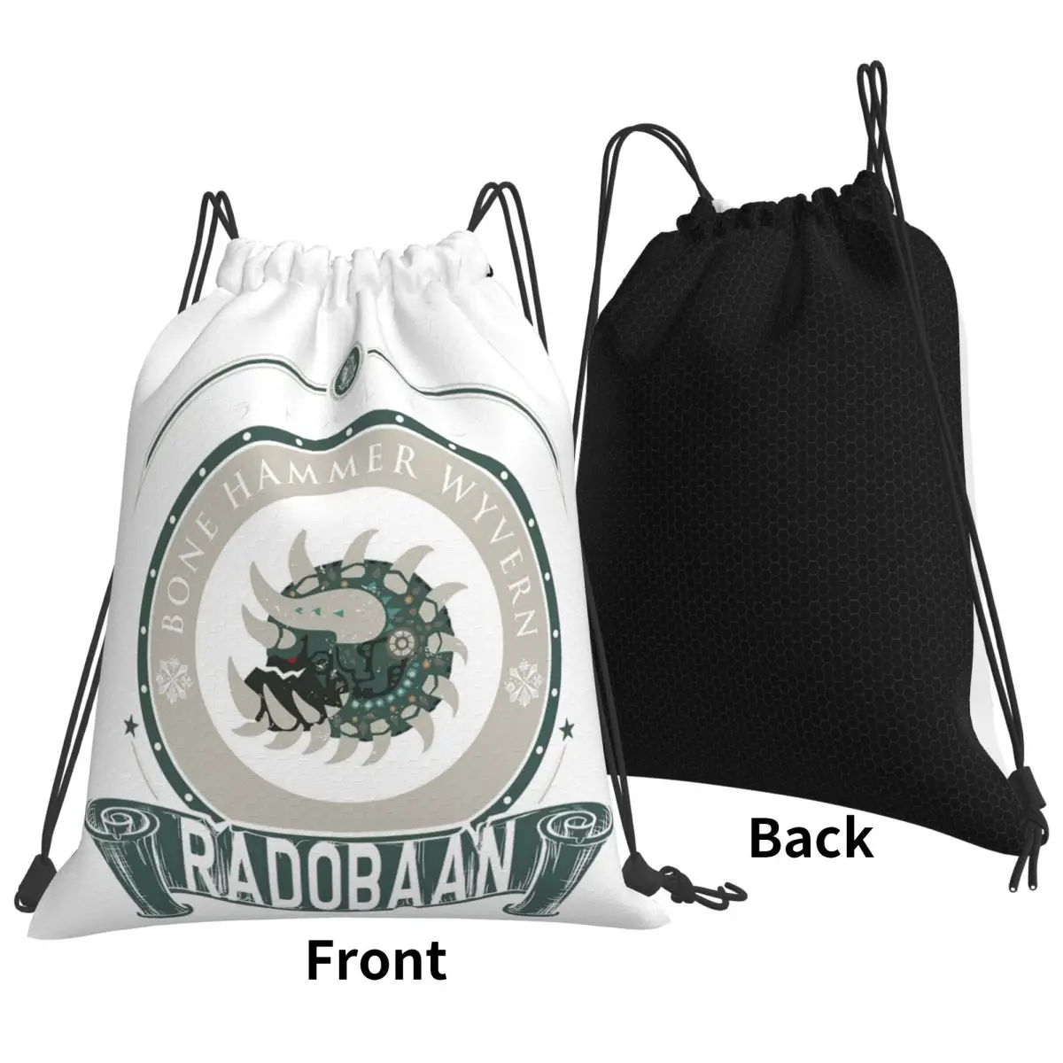 Radobaan Crest Backpacks Multi-function Portable Drawstring Bags Storage Bag Book Bags For Man Woman School