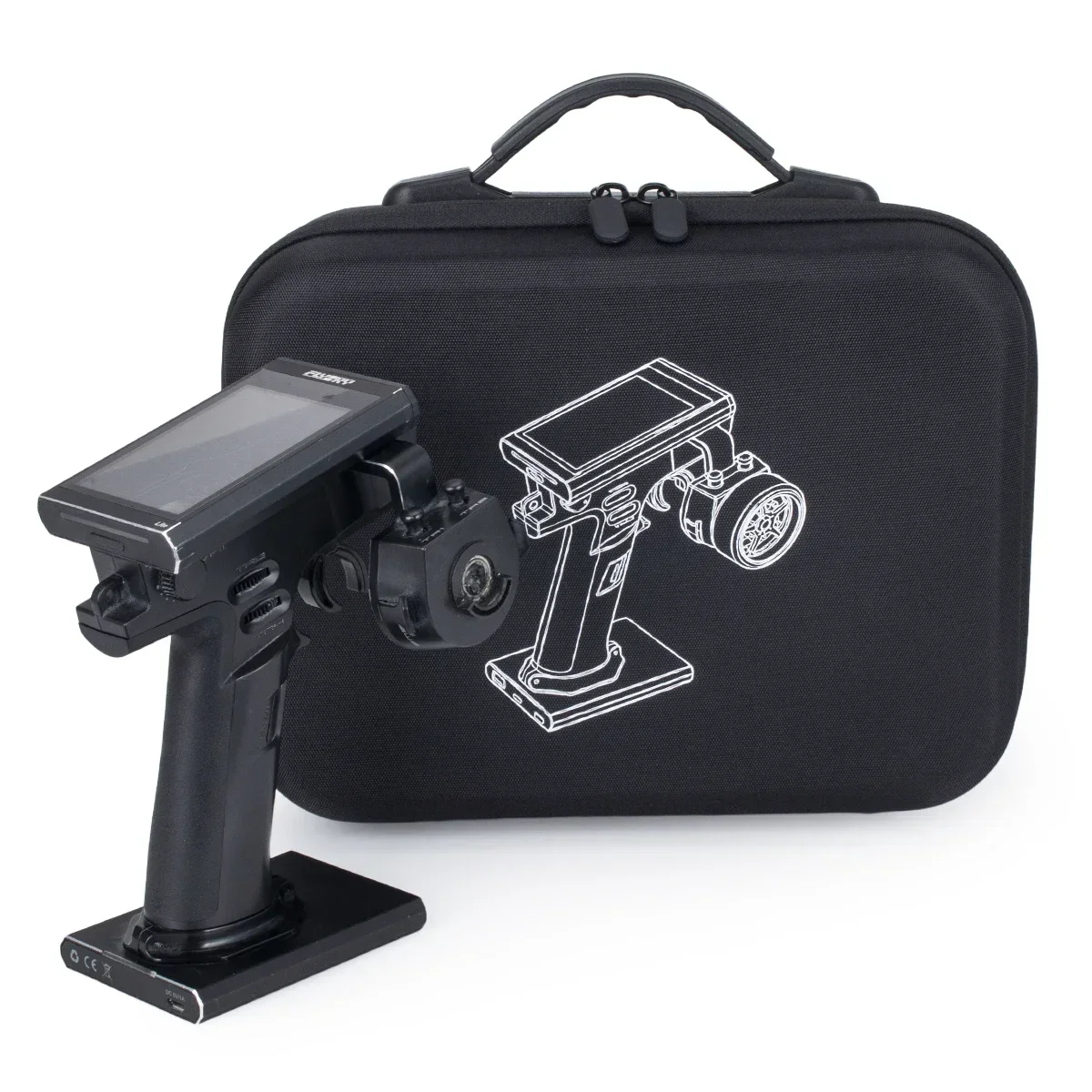 Remote Controller Carrying Bag Storage Handbag Smooth Zipper Case For Flysky Noble NB4 RC Radio Transmitter Model Accessories