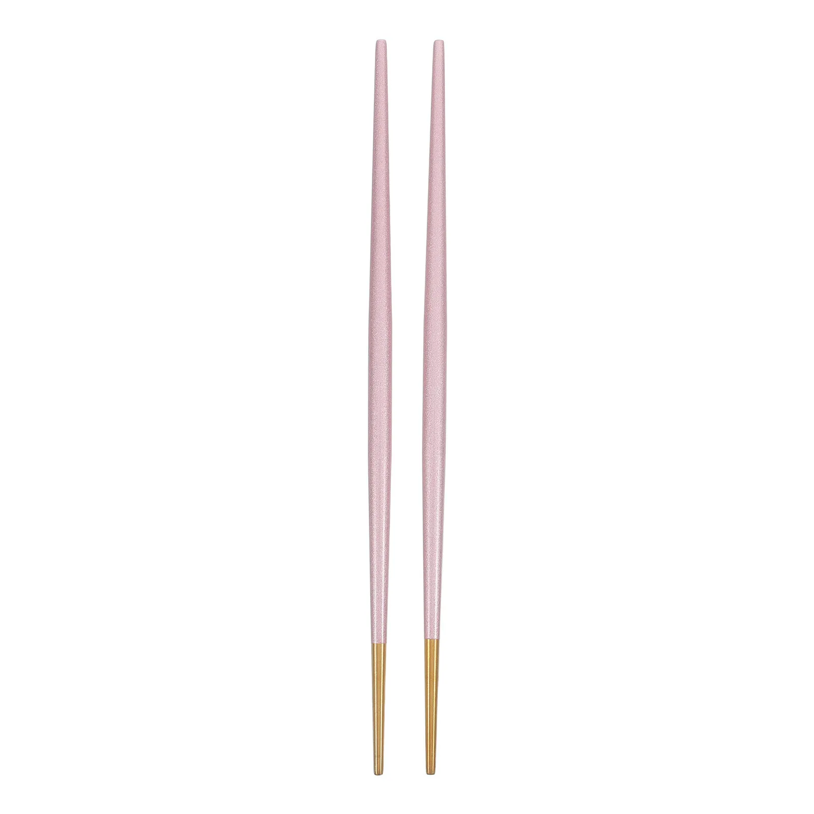 

Stainless Steel Non-Slip Pointed Chopsticks Hardwearing Japanese Style Pink Golden Tableware for Hotpot