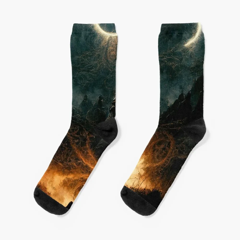 The Ring power of the middle earth cool design Socks crazy bright garter hockey Socks Women's Men's