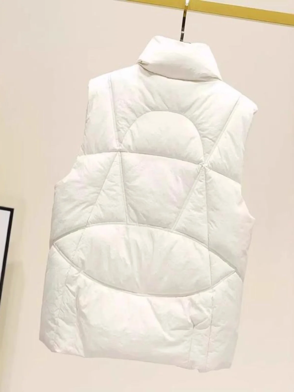 여성용 다운 코튼 조끼 2025 가을 겨울 신상 한국 스타일 루즈핏 패션 소형 사이즈 두꺼운 조끼 아우터웨어 트렌디