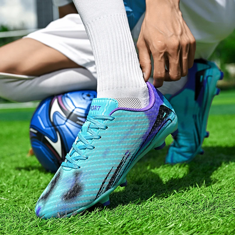 Men New Field Original Tenis Football Boots Fast Society Casual Male Soccer Shoes Non Slip High Quality  Training Long Spikes