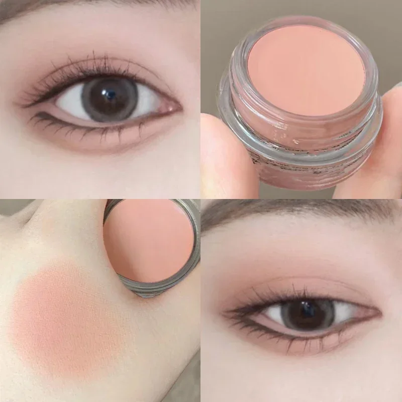 Peach Pink Eyeshadow Cream Waterproof Matte Silky Smooth Eye Shadow Pigment monocromatico Long Lasting Nude Brown Eyeshadow Makeup